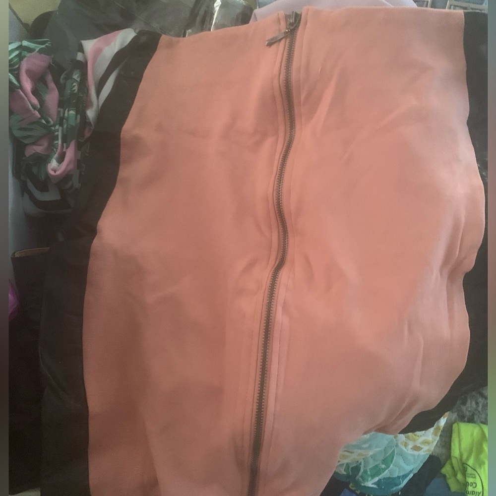 Pink and black skirt